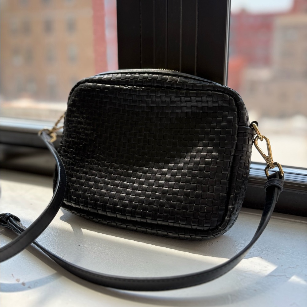 Quince Italian Leather Handwoven Crossbody Bag